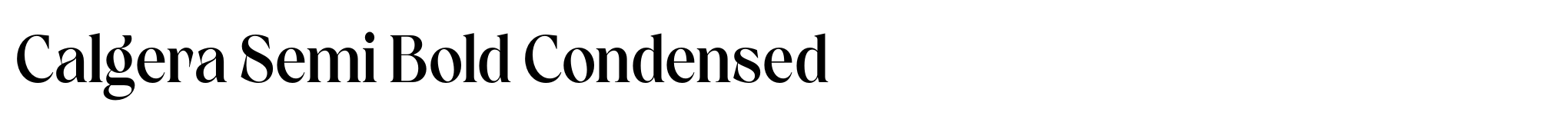 Calgera Semi Bold Condensed image
